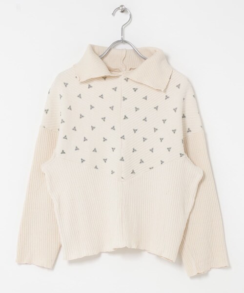 THE GOODLAND MARKET（ザグッドランドマーケット）の「77circa　v shape cutback rib top（ニット/セーター・レディース・PURPLE1/PURPLE2/PURPLE3・one）」の7枚目の写真