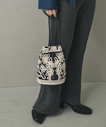 SENSE OF PLACE by URBAN RESEARCH | コードシシュウベロアバッグ(ハンドバッグ)