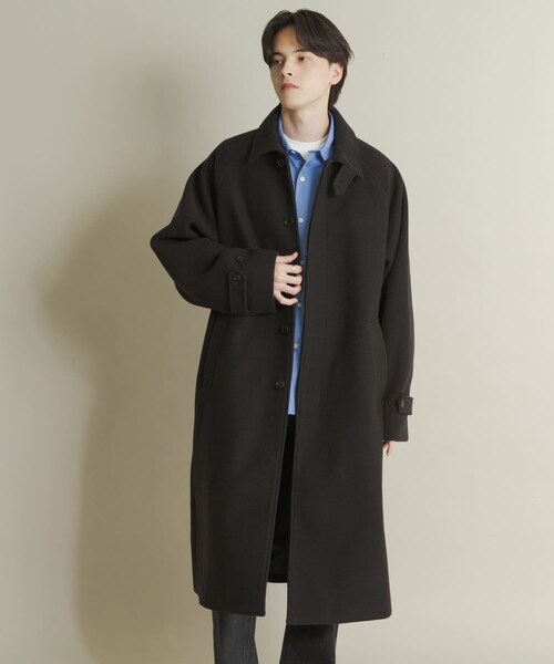 SENSE OF PLACE by URBAN RESEARCH(センスオブプレイスバイアーバンリサーチ)の「『ユニセックス』バルマカーンルーズコート(テーラードジャケット・メンズ・BLACK/D.BROWN/BEIGE/BRN×CHA・M/L)」の19枚目の写真