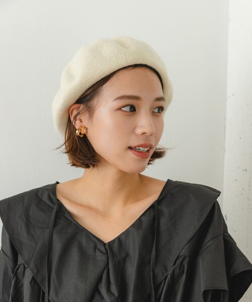 RODE SKO（ロデスコ）の「バスクベレー帽（ハンチング/ベレー帽・レディース・ROYAL/IVORY/L.GRAY/BLACK・one）」の6枚目の写真