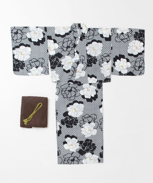 SENSE OF PLACE by URBAN RESEARCH(センスオブプレイスバイアーバンリサーチ)の「『WEB/一部店舗限定』『接触冷感/速乾』ワンピース浴衣4点セットA(その他・レディース・ブドウ/牡丹/鉄線/サクラ・One)」の19枚目の写真