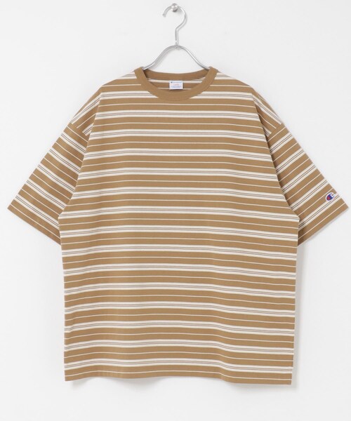 URBAN RESEARCH DOORS(アーバンリサーチドアーズ)の「『別注』CHAMPION×DOORS BORDER T-SHIRTS(Tシャツ/カットソー・メンズ・NAVY/BEIGE/L.BROWN・M/L/XL)」の10枚目の写真