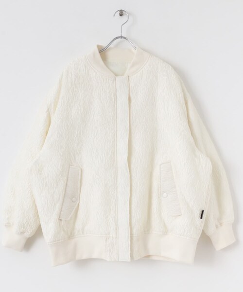 SENSE OF PLACE by URBAN RESEARCH（センスオブプレイスバイアーバンリサーチ）の「オーバーサイズMA-1（MA-1・レディース・BLACK/IVORY/BEIGE・one）」の18枚目の写真