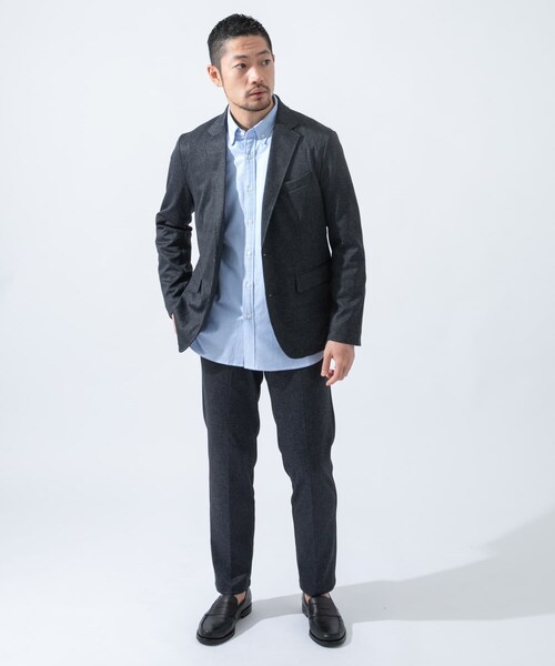 『XLサイズ』『一部WEB限定カラー』CARREMANウールライク[セットアップ]