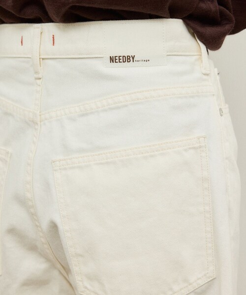 ADAM ET ROPE'(アダムエロペ)の「【NEEDBY for ADAM ET ROPE'】別注 RILLEY(デニムパンツ・レディース・ブラック/オフホワイト・1/2)」の19枚目の写真