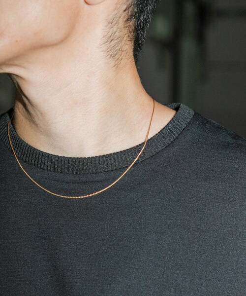 URBAN RESEARCH(アーバンリサーチ)の「Wide Dad Wide dad 18K Necklace(ネックレス・メンズ・GOLD・FREE)」の5枚目の写真