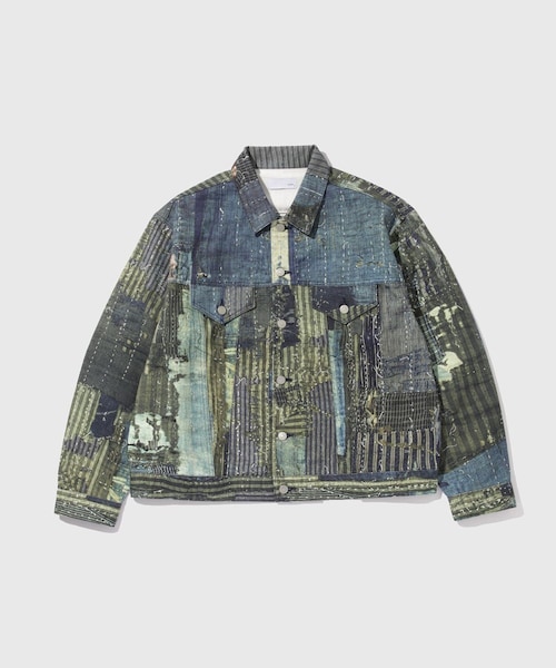ADAM ET ROPE'(アダムエロペ)の「【TOLQ/トルク】Printed Trucker Jacket(その他アウター・メンズ・キャメル系/ブルー系・3/4/5)」の6枚目の写真