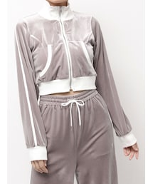 EATME | 【SETUP着用可】バイカラーベロアブルゾン(ブルゾン)