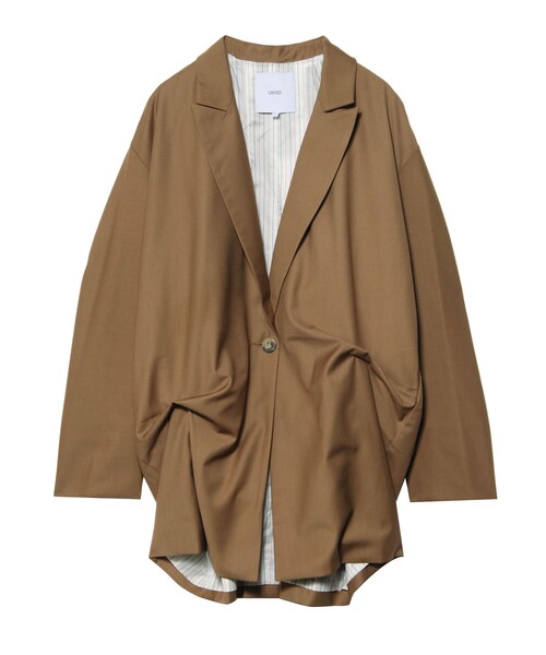 UN3D.(アンスリード)の「TUCK LOOSE JK(テーラードジャケット・レディース・グリーン/キャメル/ブラック・F/38/36)」の10枚目の写真