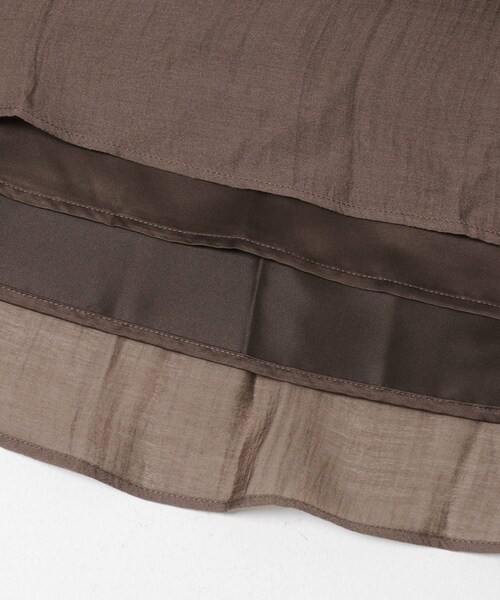 URBAN RESEARCH ROSSO（アーバンリサーチロッソ）の「ボリュームギャザーロングワンピース（ワンピース・レディース・BLACK/BROWN・Free）」の9枚目の写真