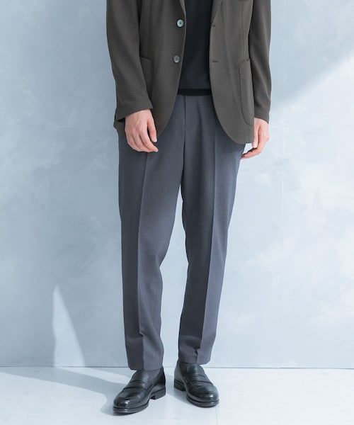 URBAN RESEARCH DOORS(アーバンリサーチドアーズ)の「LIFE STYLE TAILOR リネンライクコンフォータブルパンツ(スラックス・メンズ・BLUE NAVY/GRAY/OLV BROWN・S/M/L/XL)」の1枚目の写真