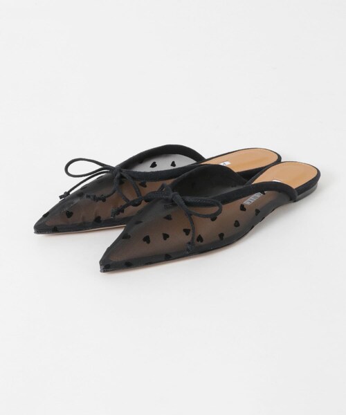 URBAN RESEARCH（アーバンリサーチ）の「PIPPICHIC　tule black heart flat（サンダル・レディース・BLACK・36/37/36.5）」の3枚目の写真