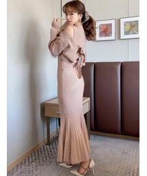 RESEXXY | バックリボンニットセットワンピース(ワンピース)