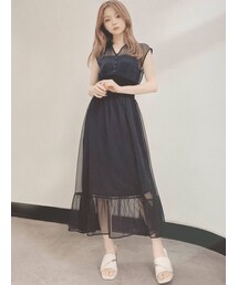 RESEXXY | ウエストリブドレスワンピース(ワンピース)