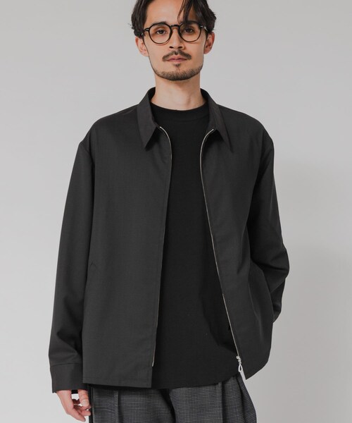 URBAN RESEARCH(アーバンリサーチ)の「『洗濯可/防シワ/接触冷感』WASHABLE WOOL SPORTS JACKET(ブルゾン・メンズ・NAVY/BLACK/CHARCOAL・M/L)」の1枚目の写真