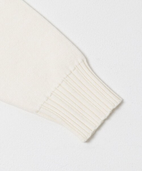 URBAN RESEARCH ROSSO（アーバンリサーチロッソ）の「F by ROSSO　コットンカシミヤ衿パールニット（ニット/セーター・レディース・OFF WHITE/GRAY/NAVY・Free）」の12枚目の写真