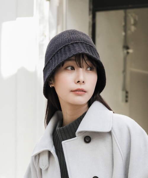 SMELLY（スメリー）の「ニットデザインハット（ハット・レディース・BLK/IVO・-）」の15枚目の写真