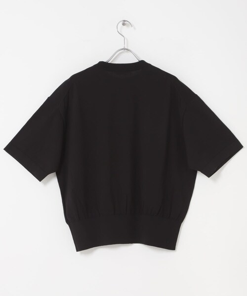 かぐれ（カグレ）の「ハイゲージコットン半袖クルーネックニット（ニット/セーター・レディース・BLACK/MINT GRAY/NAVY・Free）」の15枚目の写真