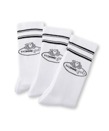 ADAM ET ROPE' | 【HOMME girls×FRUIT OF THE LOOM】Crew Socks (3-Pack)(ソックス/靴下)