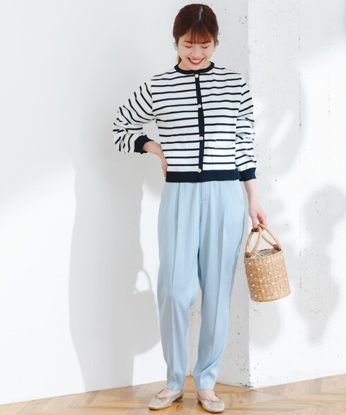 URBAN RESEARCH ROSSO（アーバンリサーチロッソ）の「F by ROSSO　サテンテーパードカラーパンツ（その他パンツ・レディース・BLUE/YELLOW・36/38）」の10枚目の写真