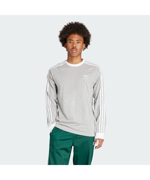 adidas（アディダス）の「アディカラー クラシックス スリーストライプス 長袖Tシャツ（トップス・メンズ・ブルー/ホワイト/ブラック/ピンク/ベージュ/グレー/グリーン・XS/S/M/L/XL/2XL/3XL/J/2XS/2XS/4XL/5XL/6XL/J/XS/J/S/J/M/J/L/J/XL/J/2XL/J/3XL/J/4XL/J/5XL）」の8枚目の写真