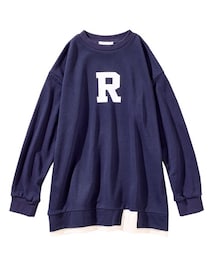 QUNTSTYLE | 裾デザインプリントスウェットチュニック（女の子）(その他トップス)