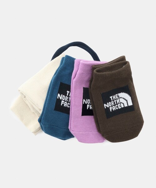 ROPE' PICNIC(ロペピクニック)の「【BABY】【THE NORTH FACE/ザ・ノース・フェイス】organic 3Psocks(ソックス/靴下・キッズ・モスグリーン/イエロー・F)」の2枚目の写真