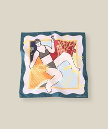 【4 ARTIST for ROPE'】コラボ シルクスカーフ/Sサイズ