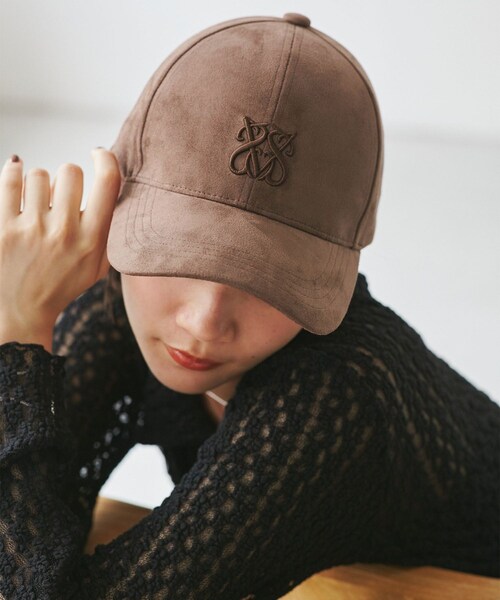VIS（ビス）の「スエードロゴキャップ/追加（キャップ・レディース・チャコール/ブラウン/ピンク系・F）」の15枚目の写真
