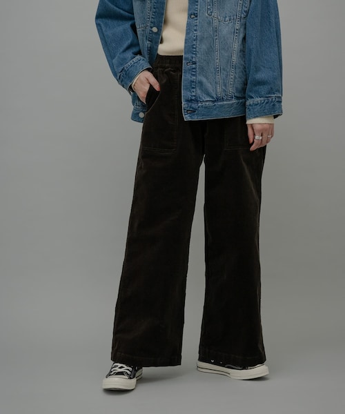 URBAN RESEARCH Sonny Label（アーバンリサーチサニーレーベル）の「コーデュロイベイカーイージーパンツ（その他パンツ・レディース・アイボリー/グレージュ/チャコール・36/38）」の3枚目の写真