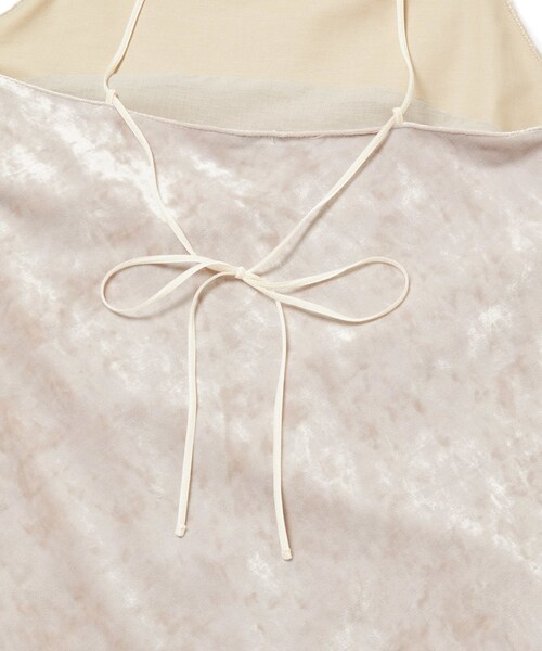 ROPE'（ロペ）の「クラッシュベロアキャミワンピース（ワンピース・レディース・ブラック/オフホワイト・F）」の9枚目の写真