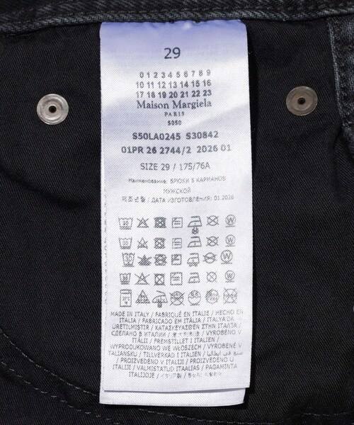 ADAM ET ROPE'(アダムエロペ)の「【Maison Margiela/メゾン マルジェラ】PANTS 5 POCKETS BLACK(デニムパンツ・メンズ・ブラック・29/30/31)」の14枚目の写真