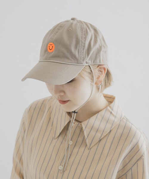 THE GOODLAND MARKET（ザグッドランドマーケット）の「That’s　THATS THE SMILE CAP（キャップ・メンズ・BK/WH/BEIGE・Free）」の15枚目の写真
