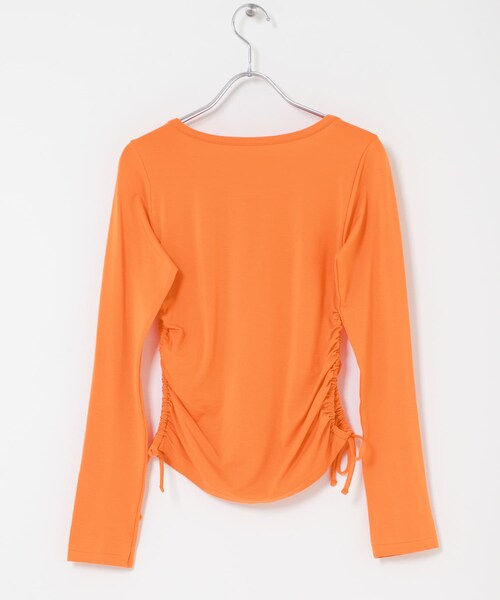 THE GOODLAND MARKET（ザグッドランドマーケット）の「cwtch　SHEER LONG-SLEEVE T-SHIRTS（Tシャツ/カットソー・レディース・WHITE/MINT/ORANGE/NAVY・Free）」の14枚目の写真