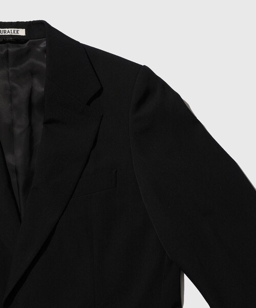 ADAM ET ROPE'(アダムエロペ)の「【AURALEE/オーラリー】LIGHT WOOL MAX GABARDINE JACKET(テーラードジャケット・メンズ・ブラック/ダークブラウン・3/4/5)」の9枚目の写真