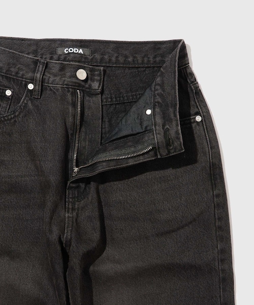 ADAM ET ROPE'(アダムエロペ)の「【CODA/コーダ】DISTRESSED EXTENDED CUT FLARED JEANS(デニムパンツ・メンズ・ブラック・0/1/2)」の6枚目の写真