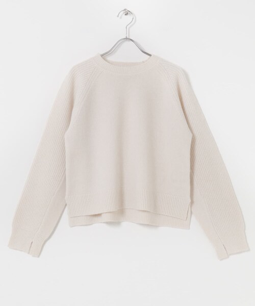 URBAN RESEARCH ROSSO（アーバンリサーチロッソ）の「スーパーファインラムズウールショートニット（ニット/セーター・レディース・OFF WHITE/L.GRAY/RED/BLACK・Free）」の12枚目の写真