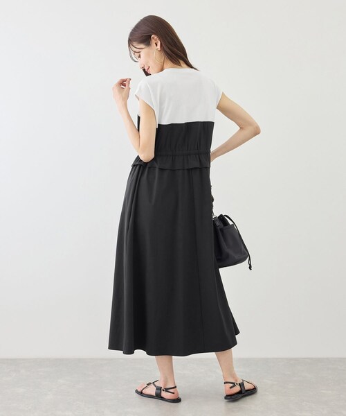 ROPE' PICNIC（ロペピクニック）の「ナイロンビスチェドッキングカットワンピース/UVカット・接触冷感（ワンピース・レディース・ブラック/ベージュ/ネイビー・F）」の10枚目の写真