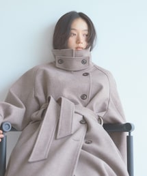 SENSE OF PLACE by URBAN RESEARCH | 抗ピル スタンドカラーロングコート(その他アウター)