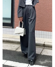 EMODA | ウールブレンドワイドパンツ(その他パンツ)