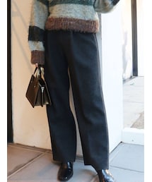 MURUA | フロントタックウールライクパンツ(その他パンツ)