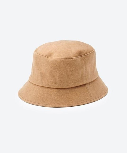 ADAM ET ROPE'（アダムエロペ）の「【J'aDoRe限定】【KIJIMA TAKAYUKI(キジマ タカユキ)】PURE CASHMERE BUCKET HAT（ハット・レディース・ブラック/ベージュ・1/2）」の3枚目の写真