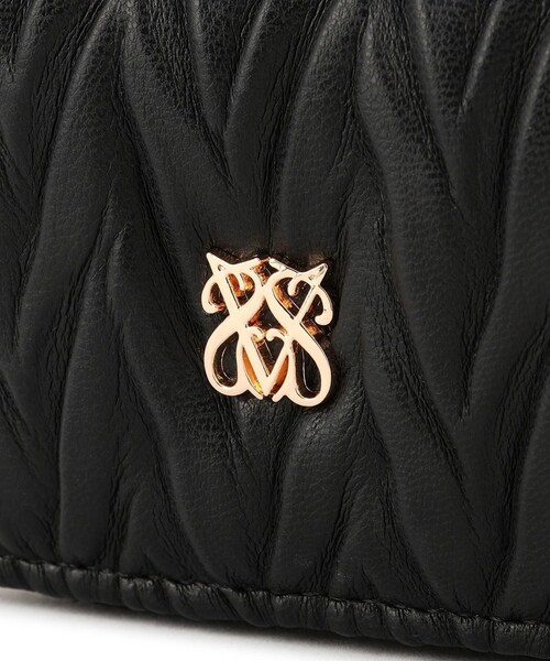 VIS（ビス）の「プリーツ加工ポーチチャーム（チャーム・レディース・ブラック/キナリ/サックス・F）」の15枚目の写真