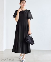 ROPE' PICNIC | 【Mon E’toile/モンエトワール】フレア袖ビスチェデザインワンピース(ドレス)