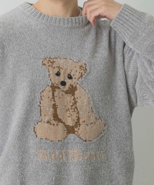 ITEMS URBANRESEARCH（アイテムズ アーバンリサーチ）の「Teddy Bear モールクルーネックニット（ニット/セーター・メンズ・GRY/NVY/GRN・M/L）」の20枚目の写真