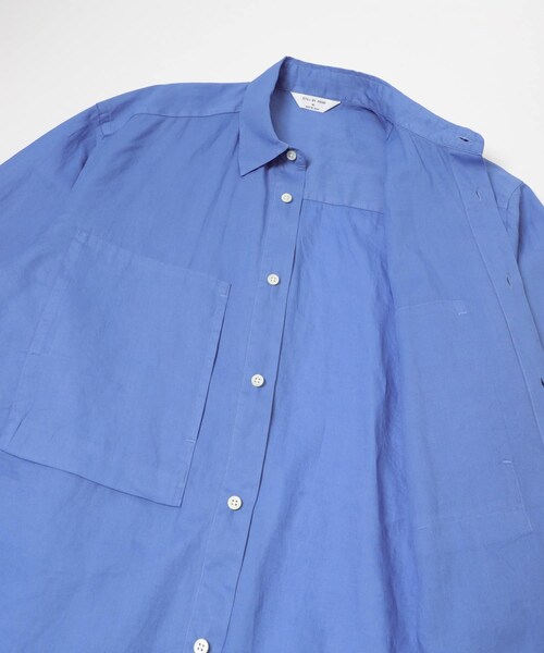 URBAN RESEARCH DOORS（アーバンリサーチドアーズ）の「STILL BY HAND　GARMENT-DYE OVER SHIRTS（シャツ/ブラウス・メンズ・SKY BLUE/ECRU/BLACK NAVY・46/48）」の8枚目の写真
