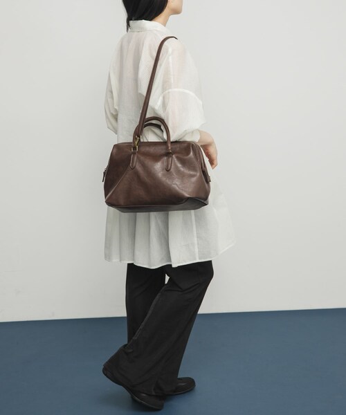 KBF（ケイビーエフ）の「ガマグチボストンBAG（ボストンバッグ・レディース・D.BROWN/BLACK・one）」の17枚目の写真
