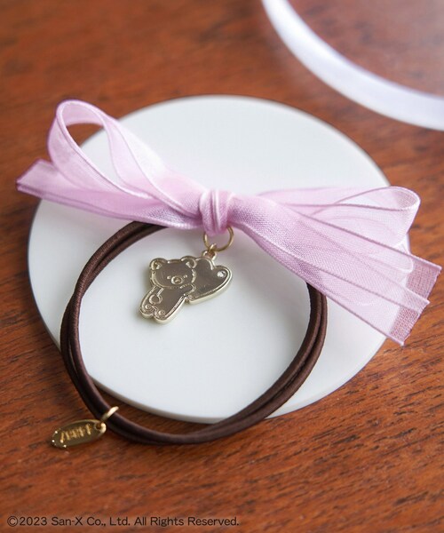 ROPE' PICNIC（ロペピクニック）の「【Rilakkuma(リラックマ) 】meets ROPE' PICNIC/オーガンジーヘアポニー（ヘアゴム・レディース・キナリ/ラベンダー/イエロー・F）」の10枚目の写真