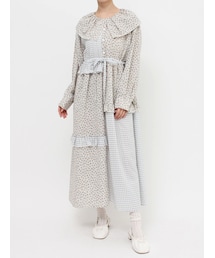 merry jenny | ギャザーカラーパッチワークOP(ワンピース)