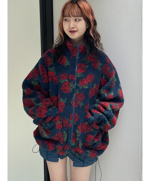 jouetie（ジュエティ）の「パターンボアジャケット（その他アウター・レディース・アイボリー/ブラック/レッド/ブルー/ネイビー/パープル/ベージュ・M）」の20枚目の写真